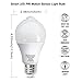 Bomcosy PIR Motion Sensor LED Bulb E26 12W Cool White 6000K Equivalent to 100W Auto on/off for Stairs Garage Corridor Basement Walkway 2 Pack