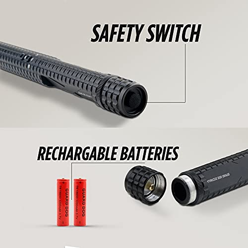 Guard Dog Security Stun Gun Flashlight, Maximum Voltage, 300 Lumens 3 Functions, Rechargeable