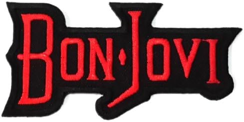 Bon Jovi patches 9x4.4 cm Iron on Patch / Embroidered Patch This Appliques Are Great for T-shirt, Hat, Jean ,Jacket, Backpacks.