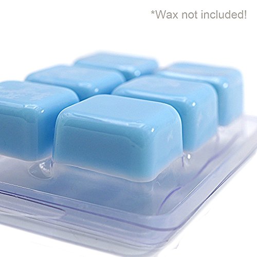 DGQ Wax Melt Molds 60 Pack Clear Empty Plastic Wax Melt Clamshells for
