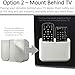 TotalMount Universal Remote Control Holder – Attaches to Wall or Back of TV – Compatible with All TV Remotes (Premium White, Large Two Pack)