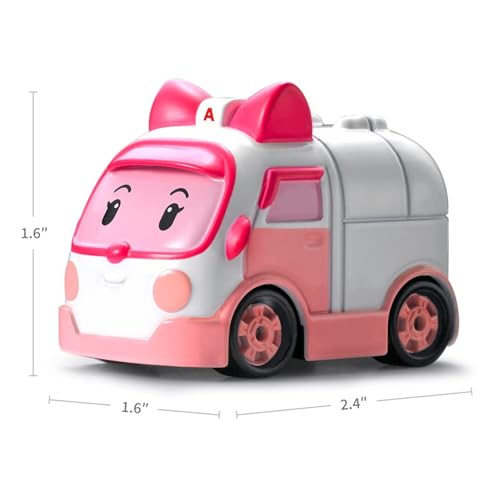 Robocar Poli DIE-CAST Amber Ambulance – Metal Vehicle Toy for Role-Play and STEM Preschool Learning, Gifts for Boys & Girls Ages 3-9