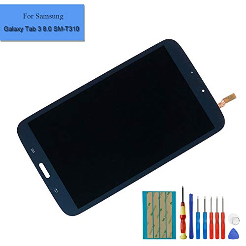 for Samsung Galaxy Tab 3 8.0 WiFi SM-T310 Replacement LCD Touch Screen Display Assembly (Black) + Tools