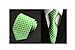 MINDENG Tartan Wool Tie Green Check Business Men's Silk Neckties Leisure Ties