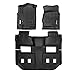 MAXLINER Floor Mats 3 Row Liner Set Black for 2015-2019 Chevrolet Suburban / GMC Yukon XL (with 2nd Row Bucket Seats)