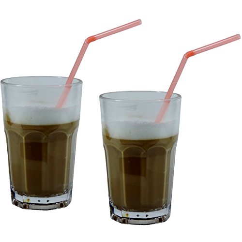 2 unzerbrechliche Latte Macchiato Gläser aus hochwertigem Kunststoff(Polycarbonat) ca. 300 ml - stapelbar – Bild 4