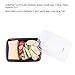 Glotoch Bento Box, 38 Ounce Wholesale 1 Compartment Plastic Food Storage Containers for Meal Prep-Microwave, Freezer & Dishwasher Safe - Eco Friendly Safe Food Container