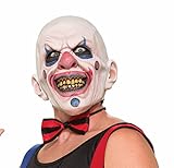 Forum Novelties Men's Twisted Clown Latex Mask, Multi, One Size