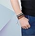Udalyn 9Pcs Leather Bracelet Set Wooden Beads Bracelets Adjustable Bangle Wristband for Men Women
