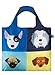 LOQI Artist Stephen Cheetham Dogs Reusable Shopping Bag, Model: SC.DO