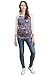 LaClef Women's Maternity T-Shirts Top with Baseball Raglan (Medium, Denim/L Grey)