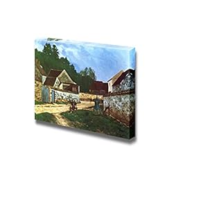 Village Street in Marlotte by Alfred Sisley Print...