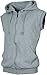 Angel Cola Men's Sleeveless Hoodie Zip Up Vest PT601 N.Light Gray S