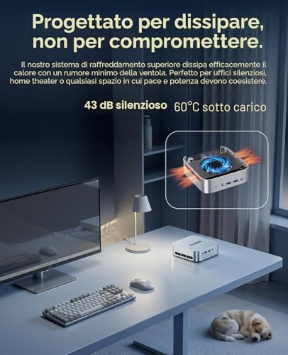 ACEMAGICIAN K1 Mini PC, AMD Ryzen R2544 (Higher Than 3500U/N150/N95, Up to 3.7GHz), 8GB DDR4 256GB SSD Mini Desktop Computer, AMD Radeon Graphics Card, 4K@60Hz Triple Display/Win11 Pro/WiFi 5/BT4.2