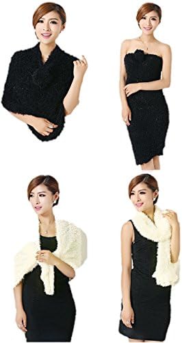 Women's Multi Wear Fashionable Magic Scarf Style Streachable, Ms011 Black & White Combo