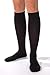 ABSOLUTE SUPPORT Compression Socks for Men 20-30mmHg, Made in USA Opaque Graduated Support Knee High for Embolism, Swelling, Varicose Veins Circulation - Black, Large, A104BL3
