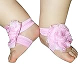 FEITONG@ 2016 0-12M Baby Toddler Infant Girls Barefoot Beach Sandals Shoes (Yellow) (Pink)