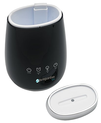 PureGuardian SPA260 Ultrasonic Cool Mist Deluxe Aromatherapy Essential Oil Diffuser with Touch Controls & Alarm Clock
