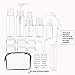 Travel Size Bottle Set with Clear Bag for Toiletries and Cosmetics (16 Pack)