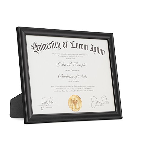 image for Icona Bay 8.5 by 11 Picture Frames 2 Pack (8.5x11, Matte Black) Wood D