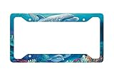 Airstrike Dolphins License Plate Frame, Dolphins Car Tag Frame, Dolphins License Plate Holder, Beach License Plate Frame-30-3401