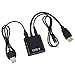 Superwang Mini DisplayPort Thunderbolt HDMI To VGA Hdmi Adapter, Matte black