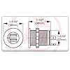 Waterproof-12v24v-Double-Usb-Socket-Dual-Port-Charger-Boat-Rv-Five-Oceans