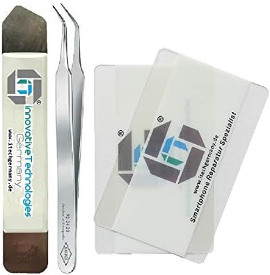 iTG® PREMIUM Display Glass Repair Set for Samsung Galaxy Note 3 Jet Black - Front Touch Panel for N9000 N9005 LTE + Tempered Glass Screen Protector, 3M Pre-Cut Adhesive Tool Set