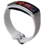 LUCKYMALL Replacement Plastic Band for Samsung Galaxy Gear Fit (White)