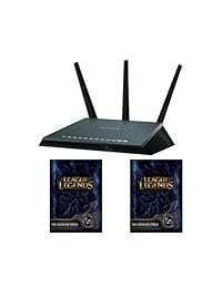 Netgear Nighthawk AC1900 de correa dual WIFI Gigabit Router (R7000) & League of Legends 50 Tarjeta de Regalo   7000 Riot puntos   NA servidor sólo [2 x 25 de Juego en línea códigos] Bundle