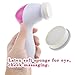 Honmofun Clean and Clear Face Wash Deep Cleansing Gold Facial Kit Clean Face Thoroughly Facial Wash Brush Portable Multifunction Electric Face Facial Cleansing Brush Spa Skin Care Massage Pink