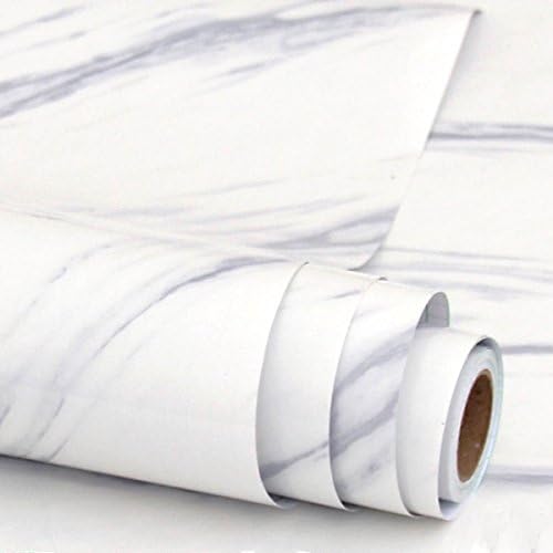 16 feet grey white marble contact paper self adhesive for countertops or coffee table peel and stick wallpaper shelf paper