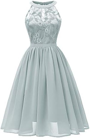 Women's Sexy Lace Floral Dress Vintage Princess Cocktail Neckline Party A-line Swing Dress
