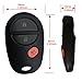 YITAMOTOR 2 Key Fob Replacement 3 Button Keyless Entry Remote Control Transmitter for GQ43VT20T