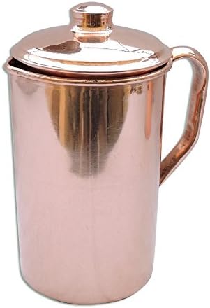 QUBIC INC-Pure Copper PLAIN Water Jug | Copper Pitcher for Ayurveda Health Benefit by QUBIC INC