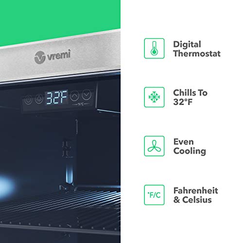 Vremi Beverage Refrigerator and Cooler 110 to 130 Can Mini Fridge