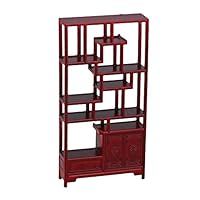 bstinay 1:25 Rose Wood Color Chinese Style Dollhouse Miniature Furniture Cabinet Coffee Cabinet Model