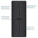 YUGLAND PU Yoga Mat- Nonslip Eco-Friendly Natural Rubber Hot Yoga Exercise Mat with Alignment Lines, Free Carry Strap& Bag, 72×26.8In, Blackthumb 2