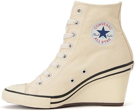 Amazon Converse コンバース ヒールスニーカー オールスター ウエッジ ハイ レディース ハイカット ウェッジソール ウエッジソール キャンバス シューズ レディース 5 5 24 5 ホワイト As Wedge Hi 55 White Converse コンバース シューズ バッグ