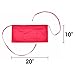 DALIX Waist Aprons Commercial Restaurant Home Bib Spun Poly Cotton Kitchen (3 Pockets) in Red 10 Pack