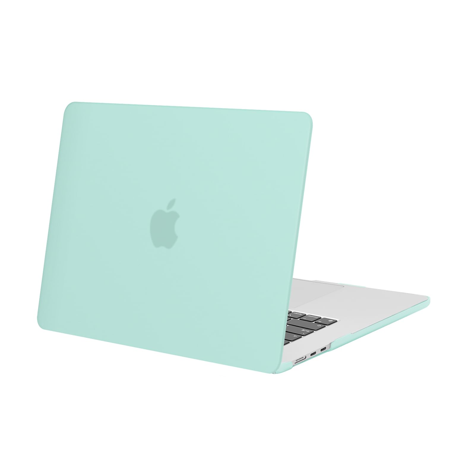 MOSISO Compatible with MacBook Air 15 inch Case M5 2026 M4 2025 M3 2024 M2 2023 A3448 A3241 A3114 A2941 Liquid Retina Display Touch ID, Protective Plastic Hard Shell Case Cover, Mint Green
