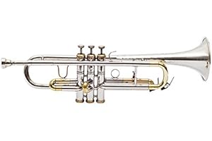 UNIQ Bb Trumpet Standard Trumpet for Students, Beginners with Free Hard Case and 7C Mouthpiece, Bb Pitch Trumpet Brass Musica