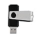 TOPESEL 10PCS 4GB USB 2.0 Flash Drive Memory Stick Fold Storage Thumb Stick Pen Swivel Design (4G, 10 PCS, Black)