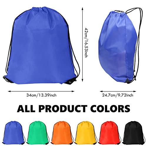 2PCS Drawstring Backpack PE Bags Gym Cinch Tote Sackpack Sack Bulk