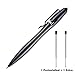 SMOOTHERPRO Practical Bolt Action Pen Multiple Colors Available with Tactical Tip Self Defense Ballpoint Pen with Elegant Shape Color Black