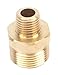 Forney 75115 Pressure Washer Accessories, Male Screw Nipple, M22M to 1/4-Inch Male NPT