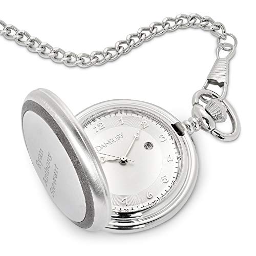 Things Remembered Personalized Silver and Gunmetal Pocket Watch with