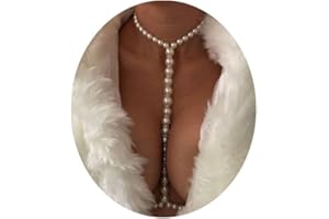 RIYMUSRY Sexy Summer Beach Pearl Body Chain Jewelry - Trendy Waist Bra Chain Necklace for Women