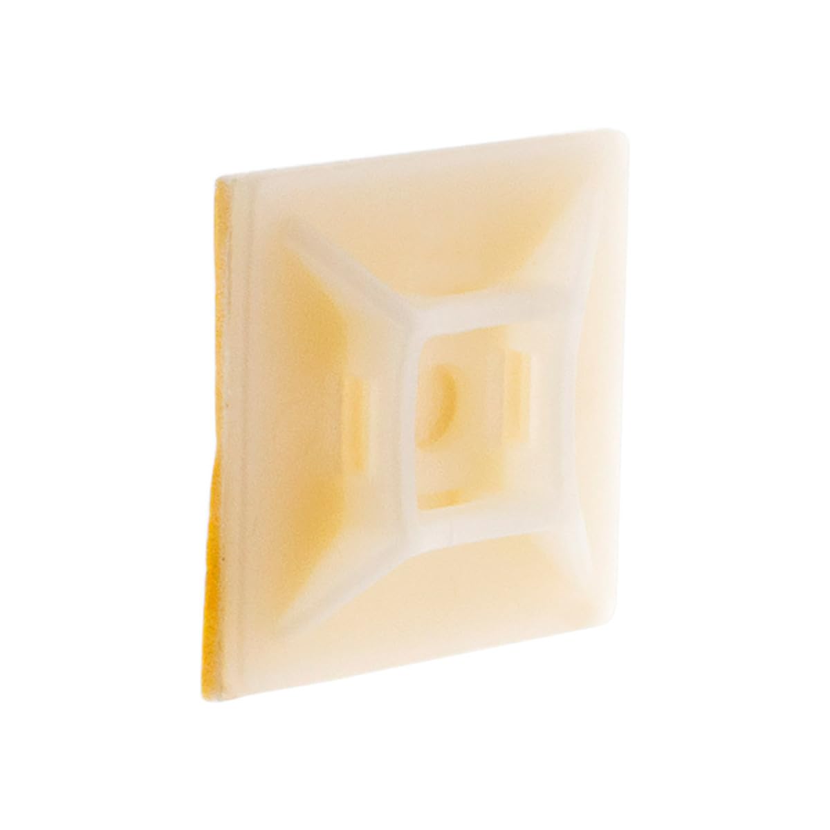 Zenitech 121146 Set of 10 Adhesive Cable Ties White