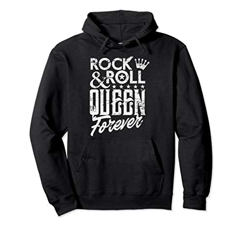 Rock N Roll Queen Forever Rock Band Music Gift Shirt Pullover Hoodie